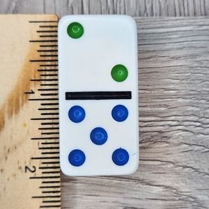 2:5 Replacement Dominoes Large Dot Shiny Color 2 X 1 X 5/8th